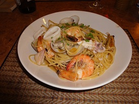 シーフードパスタ