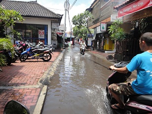 水たまりがすごい事に・・・