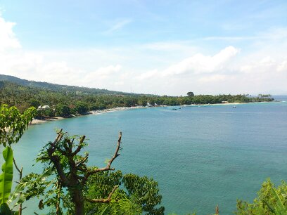 ロンボク島の北のほうの景色