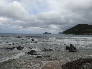山口県の木与サーフィンポイントの写真です