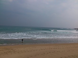 伊比井でサーフィンその１