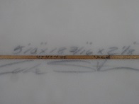 サーフボードの寸法を表示