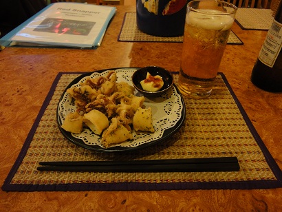 イカのセモリナ粉揚げ