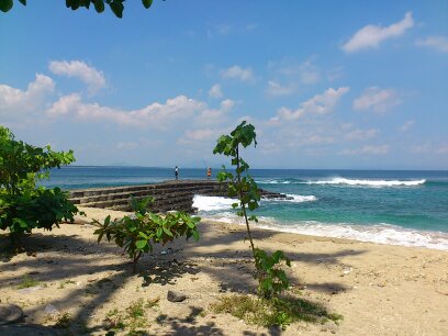 ロンボク島のとあるサーフィンポイント