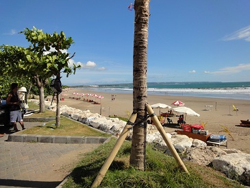 パドマビーチはクタビーチの北にあります