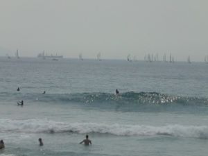 綺麗な波の入った多々戸浜