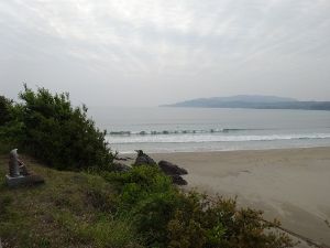 大岐の浜サーフィンポイントの左