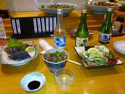 中村の居酒屋で宴会