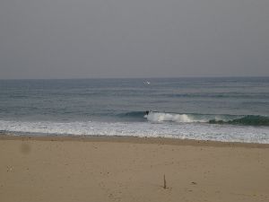 インサイドよりの早いブレイクの波子